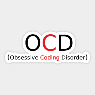 Coding disorder Sticker